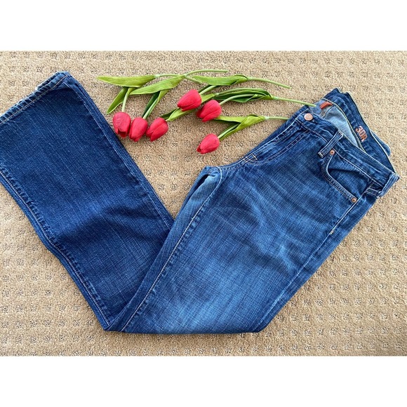 Womens Straight Leg Jeans 30 x 32 Blue Deconstructed by J Crew - Picture 1 of 15